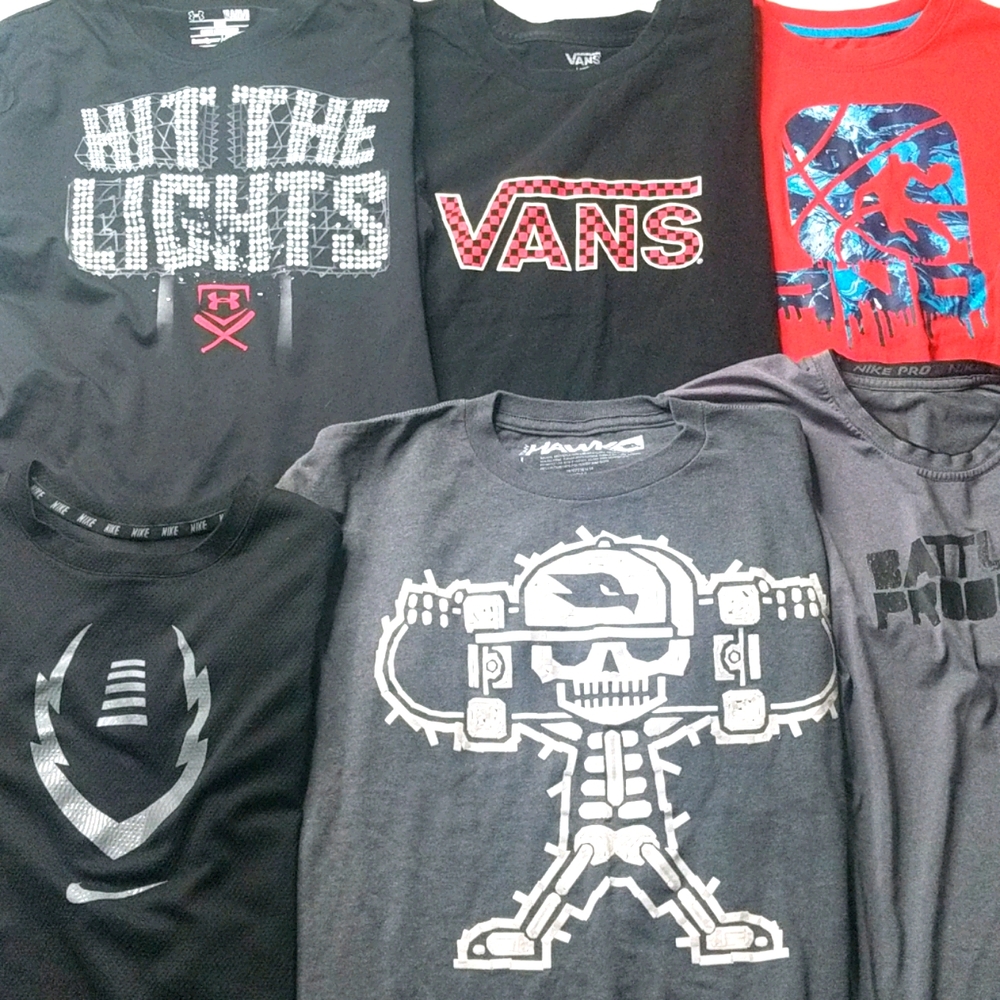 Lot of 6 Youth Large Athletic T-shirts